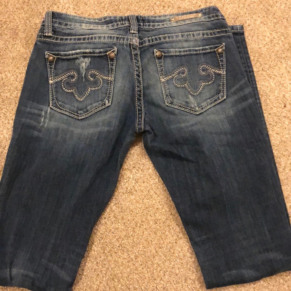 Straight leg long jeans